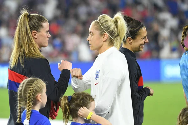 5 Mart 2020 'de Orlando Florida' daki Exploria Stadyumu 'nda düzenlenen 2020 SheBelieves Kupası' nda ABD - İngiltere Karşılaşması 