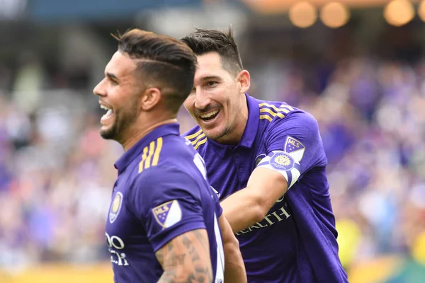 Orlando City, 31 Mart 2018 'de Orlando Florida' daki Exploria Stadyumu 'nda New York Red Bulls' a ev sahipliği yaptı..