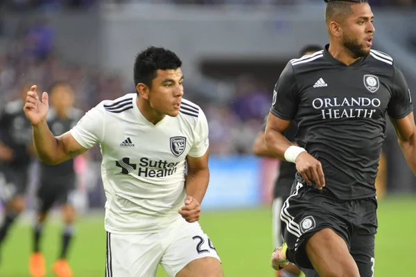 Orlando City 21 Nisan 2018 'de Orlando Florida' daki Exploria Stadyumu 'nda San Jose depremlerine ev sahipliği yaptı..  