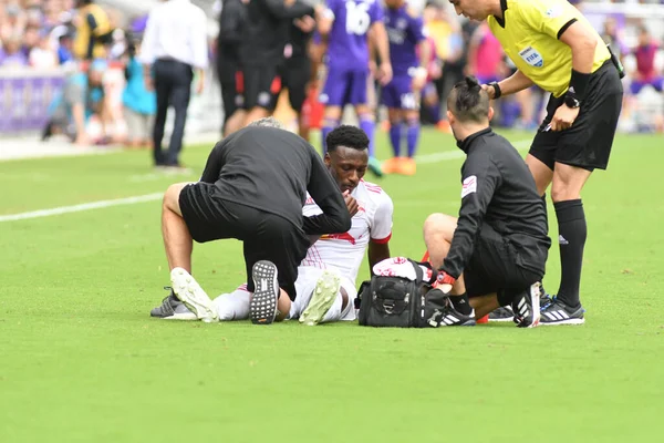 Orlando City, 31 Mart 2018 'de Orlando Florida' daki Exploria Stadyumu 'nda New York Red Bulls' a ev sahipliği yaptı..  