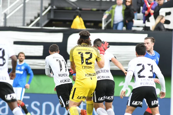 Rangers Corinthians Durante Copa Flórida Spectrum Stadium Janeiro 2018 Orlando — Fotografia de Stock