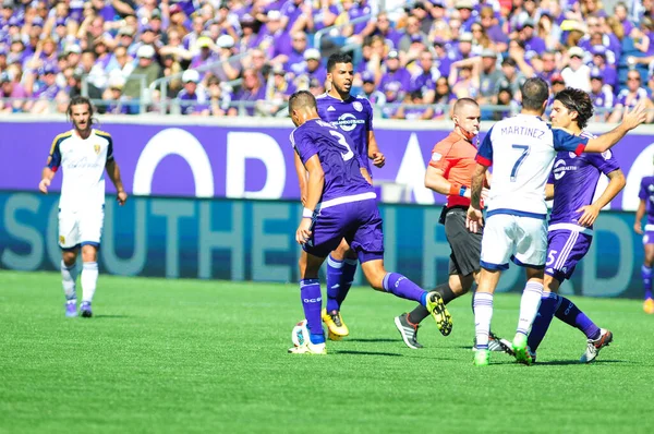 Orlando City Hostitel Real Salt Lake Citrus Bowl Orlandu Floridě — Stock fotografie