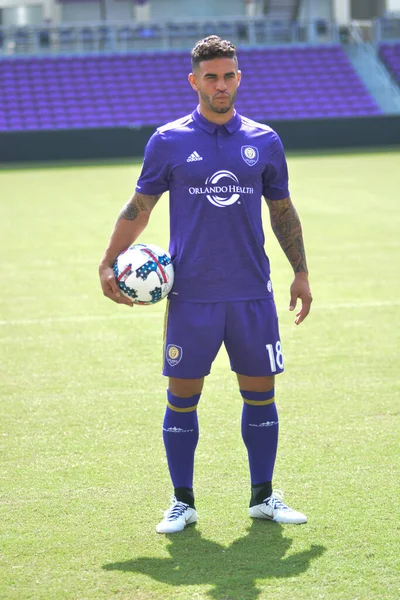 Orlando City Dom Dwyer Tanıtmak Için Bir Basın Toplantısı Düzenledi — Stok fotoğraf