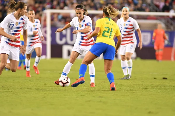 Финал Кубка Shebelieves Сша Против Бразилии Стадионе Raymond James Stadium — стоковое фото