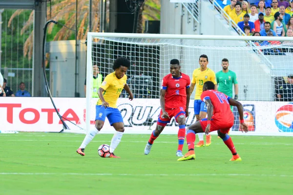 Brasilien Trifft Bei Der Copa America Centenario Orlando Florida Juni — Stockfoto