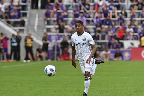 Orlando City Organiseert Het Portland Timbers Het Exploria Stadium Orlando — Stockfoto