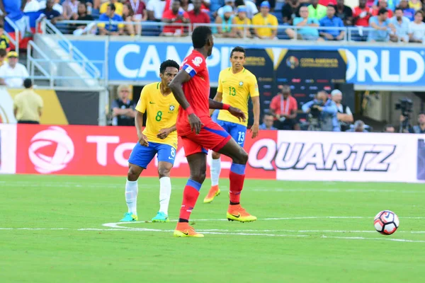 Brazil Face Haiti Copa America Centenario Orlando Florida Camping World — Stock Photo, Image