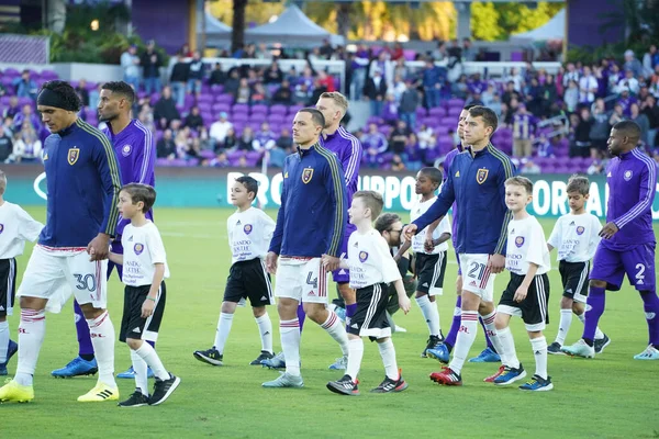 Orlando City Şubat 2020 Tarihinde Exploria Stadyumu Nda Real Salt — Stok fotoğraf