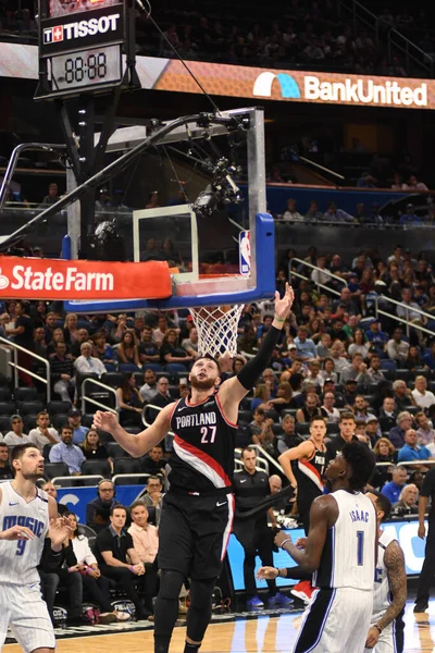 Orlando Magic Värd För Portland Trail Blazers Amway Center Orlando — Stockfoto