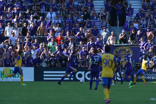 Orlando City Hostí Colorado Rapids Stadionu Orlando City Orlandu Floridě — Stock fotografie