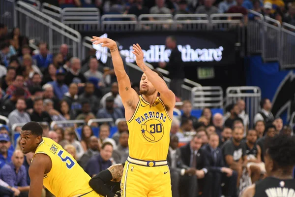 Orlando Magic Hospeda Golden State Warriors Amway Center Orlando Florida — Fotografia de Stock