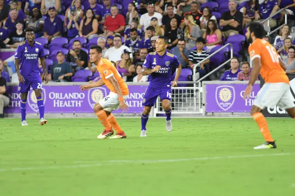 Orlando City Gastheer Houston Dynamo Het Exploria Stadium Orlando Florida — Stockfoto