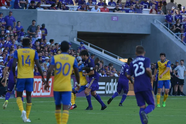 Orlando City Hostí Colorado Rapids Stadionu Orlando City Orlandu Floridě — Stock fotografie