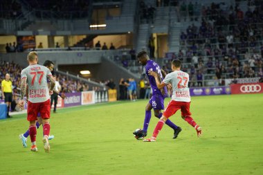 Orlando City 21 Temmuz 2019 tarihinde Florida, Orlando 'da Exploria Stadyumu' nda New York Red Bulls 'a ev sahipliği yaptı..