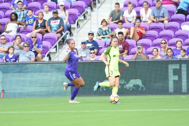 Orlando Pride 21 Temmuz 2018 'de Orlando Florida' daki Exploria Stadyumu 'nda Seattle Reign FC' ye ev sahipliği yapmaktadır. Fotoğraf: Marty Jean-Louis