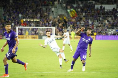 Orlando City SC, 19 Haziran 2019 Çarşamba günü Orlando 'daki Exploria Stadyumu' nda düzenlenen ABD Açık Kupası sırasında New England Devrimi 'ne ev sahipliği yaptı.