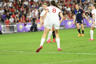 5 Mart 2020 'de Orlando Florida' daki Exploria Stadyumu 'nda düzenlenen 2020 SheBelieves Kupası' nda ABD - İngiltere Karşılaşması 