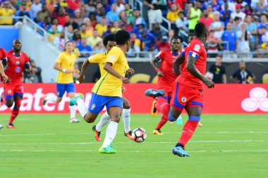 Brezilya, 8 Haziran 2016 tarihinde Orlando Florida 'daki Copa America Centenario' da Haiti ile karşılaştı.. 