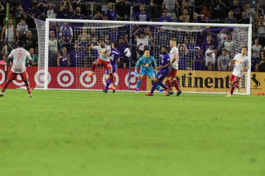 Orlando City 21 Temmuz 2019 tarihinde Florida, Orlando 'da Exploria Stadyumu' nda New York Red Bulls 'a ev sahipliği yaptı..
