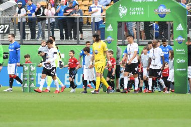 13 Ocak 2018 'de Orlando Florida' daki Spektrum Stadyumu 'nda düzenlenen Florida Kupası' nda Korucular Corinthianlara karşı..