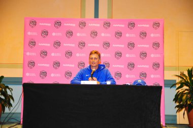 Georgia Eyalet Futbol Takımı, 2 Aralık 2015 'te Orlando Florida' da San Jose State maçına hazırlanıyor..  