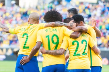 Brezilya, 8 Haziran 2016 tarihinde Orlando Florida 'daki Copa America Centenario' da Haiti ile karşılaştı.. 