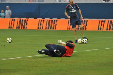 Paris Saint-Germain, Tottenham Hotspur 'a karşı 22 Temmuz 2017' de Orlando Florida 'daki Citrus Bowl' da.  