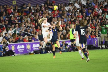 5 Mart 2020 'de Orlando Florida' daki Exploria Stadyumu 'nda düzenlenen 2020 SheBelieves Kupası' nda ABD - İngiltere Karşılaşması 