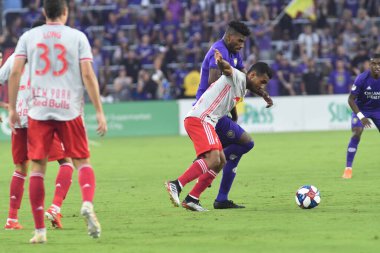 Orlando City 21 Temmuz 2019 tarihinde Florida, Orlando 'da Exploria Stadyumu' nda New York Red Bulls 'a ev sahipliği yaptı..