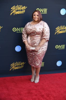 24 Mart 2018 Cumartesi günü Las Vegas 'taki Orleans Resort' ta düzenlenen 33. Yıldız Ödülleri Kırmızı Halı sırasında ünlüler.