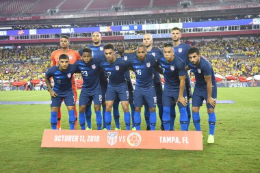 ABD Kolombiya 'ya karşı Raymond James Stadyumu' nda 11 Ekim 2018 'de.  