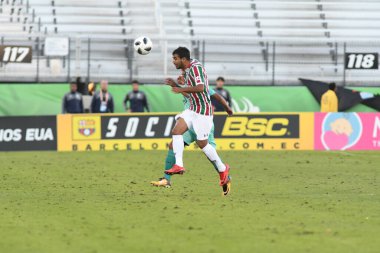 Fluminense, Florida Kupası 'nda 15 Ocak 2018' de Orlando Florida 'da oynanan Spektrum Stadyumu' nda Barcelona SC 'ye karşı..