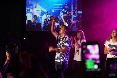 Miel San Marcos grubu 28 Temmuz 2019 tarihinde Tampa Florida 'daki Iglesia de Dios Pentecostal' da sahne almaktadır..  