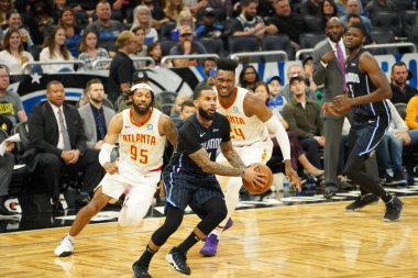 Orlando Magic 30 Aralık 2019 tarihinde Orlando, Florida 'daki Amway Center' da Atlanta Hawks 'a ev sahipliği yaptı.