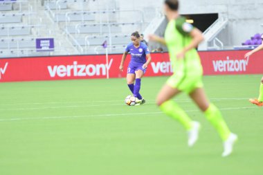 Orlando Pride 21 Temmuz 2018 'de Orlando Florida' daki Exploria Stadyumu 'nda Seattle Reign FC' ye ev sahipliği yapmaktadır. Fotoğraf: Marty Jean-Louis