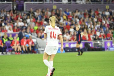 5 Mart 2020 'de Orlando Florida' daki Exploria Stadyumu 'nda düzenlenen 2020 SheBelieves Kupası' nda ABD - İngiltere Karşılaşması 