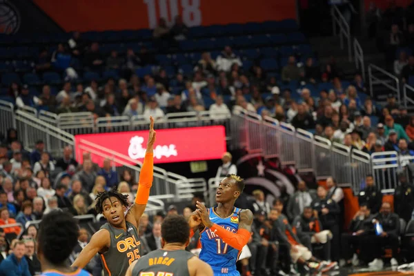 Orlando Magic Hospeda Oklahoma Thunder Amway Center Orlando Florida Quarta — Fotografia de Stock