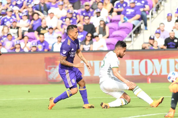 Orlando City Gospodarzem Portland Timbers Exploria Stadium Orlando Floryda Dniu — Zdjęcie stockowe