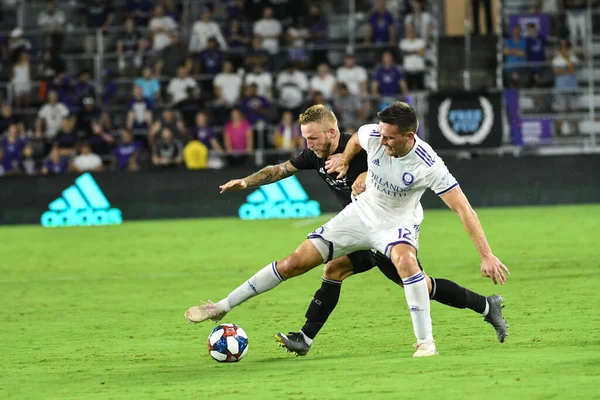 Orlando City Accueille Sporting Kansas Stade Exploria Mercredi Août 2019 — Photo