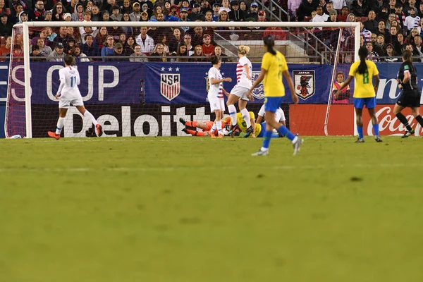 Shebelieves Cup Finale Mit Usa Gegen Brasilien Raymond James Stadium — Stockfoto