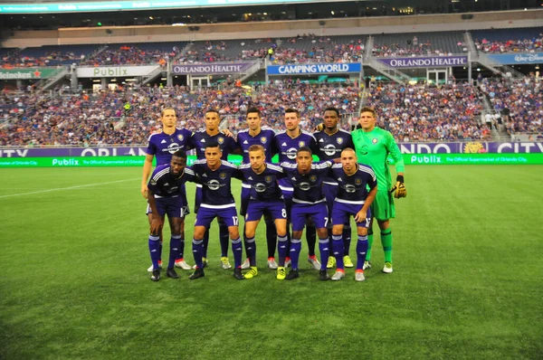 Orlando City Gastheer Van Houston Dynamo Juli 2016 Camping World — Stockfoto