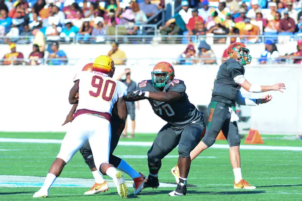 Florida Rattlers Enfrentan Bethune Cookman Wildcats Durante Los Clásicos Florida —  Fotos de Stock