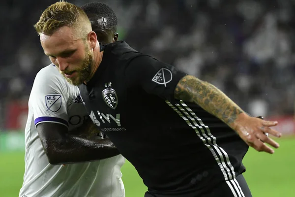 Orlando City Házigazdája Sporting Kansas Exploria Stadionban 2019 Augusztus Szerda — Stock Fotó