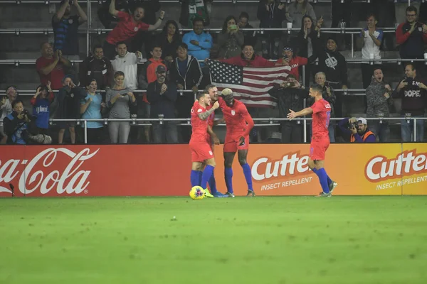 Equipo Fútbol Estados Unidos Acoge Canadá Durante Partido Liga Naciones — Foto de Stock