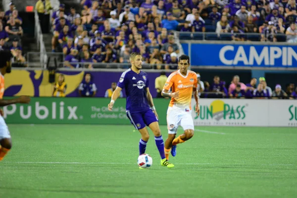 Orlando City Házigazdája Houston Dynamo Július 2016 Camping World Stadium — Stock Fotó