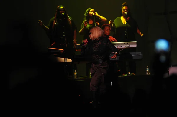 Τραγουδιστές Mary Blige Και Tamar Braxton Δίνουν Συναυλία Στο Cfe — Φωτογραφία Αρχείου