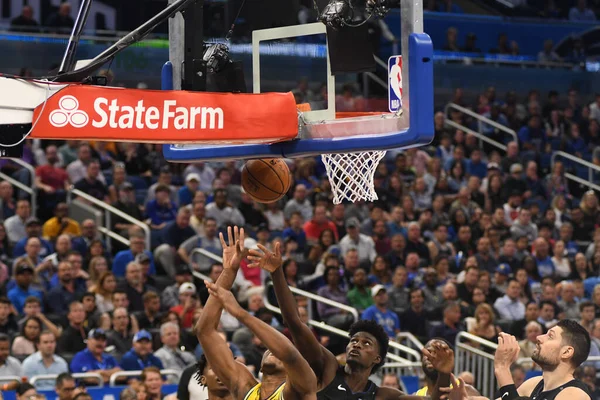 Orlando Magic Hospeda Golden State Warriors Amway Center Orlando Florida — Fotografia de Stock