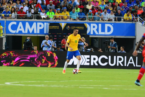 Brasil Enfrenta Haiti Durante Centenário Copa América Orlando Florida Camping — Fotografia de Stock