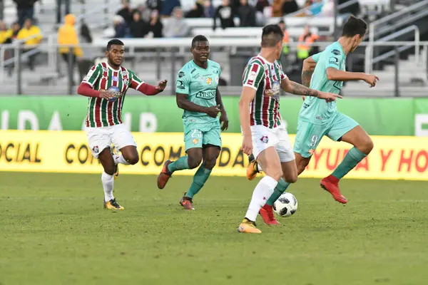 Fluminense Barcelona Durante Copa Florida Spectrum Stadium Enero 2018 Orlando — Foto de Stock