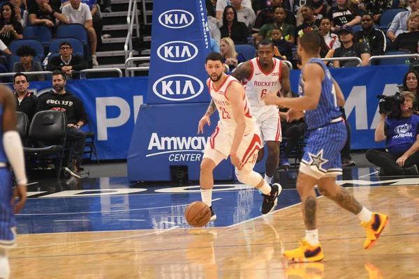 Orlando Magic Φιλοξενεί Τους Houston Rockets Στο Amway Arena Την — Φωτογραφία Αρχείου